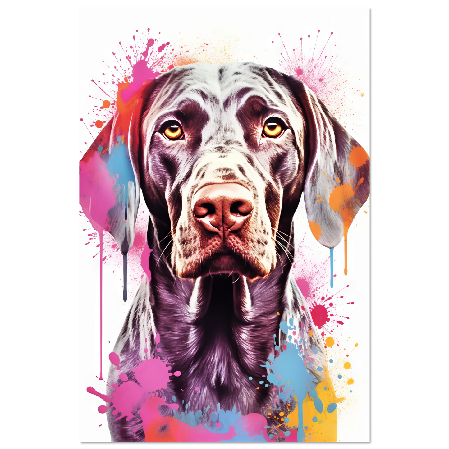Hund Deutsch Kurzhaar Pop-Art (DOG129)