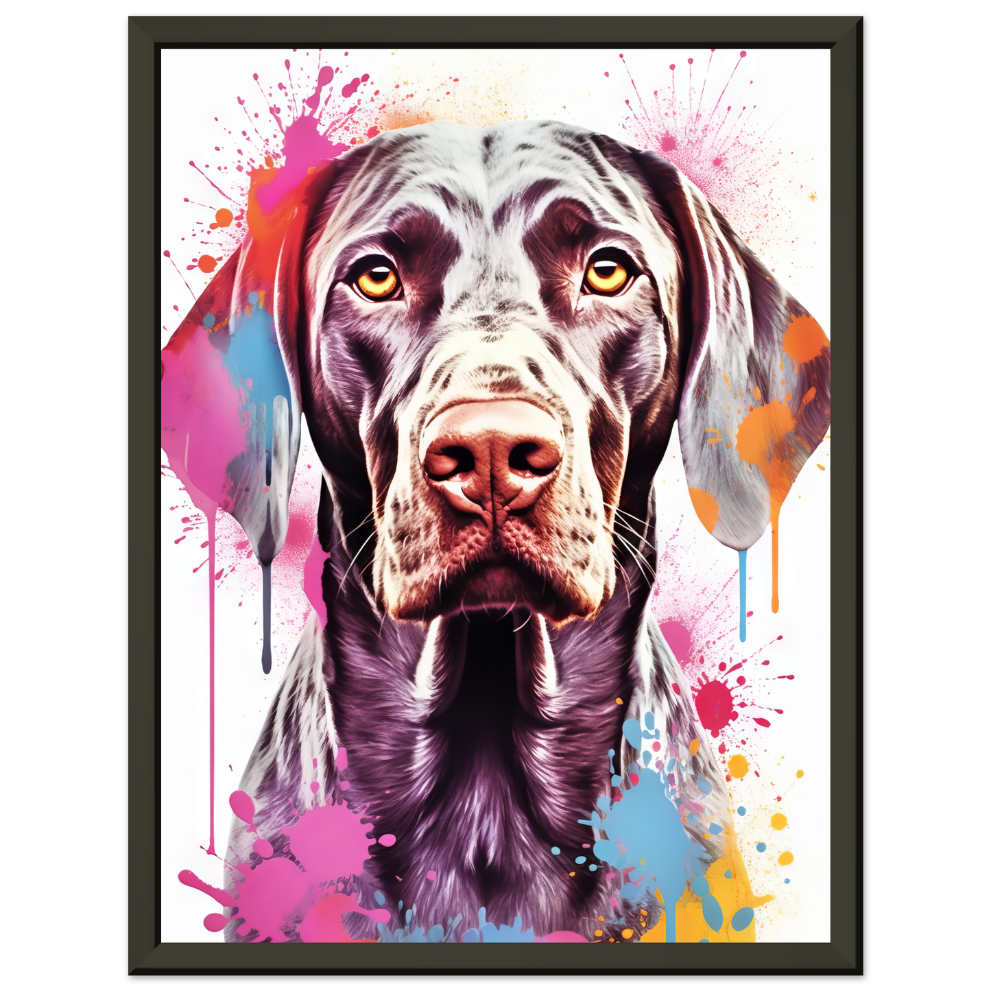 Hund Deutsch Kurzhaar Pop-Art (DOG129)