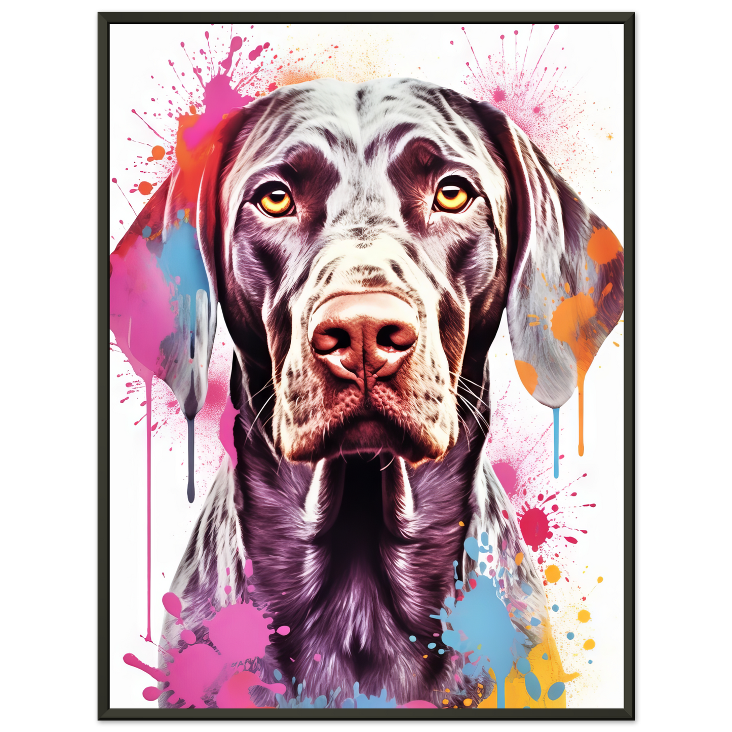 Hund Deutsch Kurzhaar Pop-Art (DOG129)