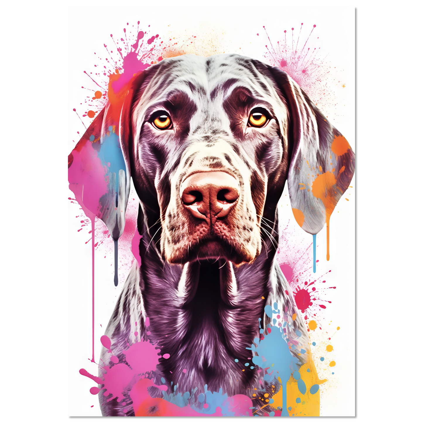 Hund Deutsch Kurzhaar Pop-Art (DOG129)