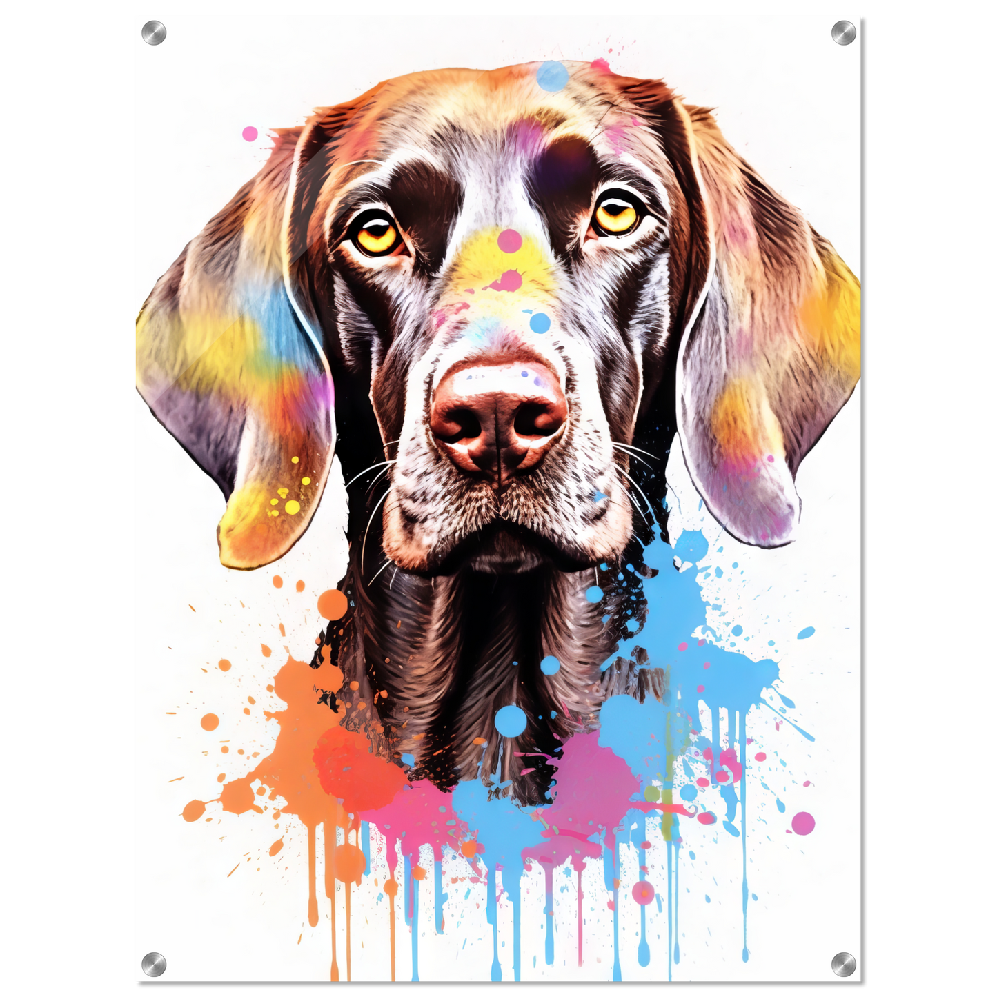 Hund Deutsch Kurzhaar Pop-Art (DOG130)