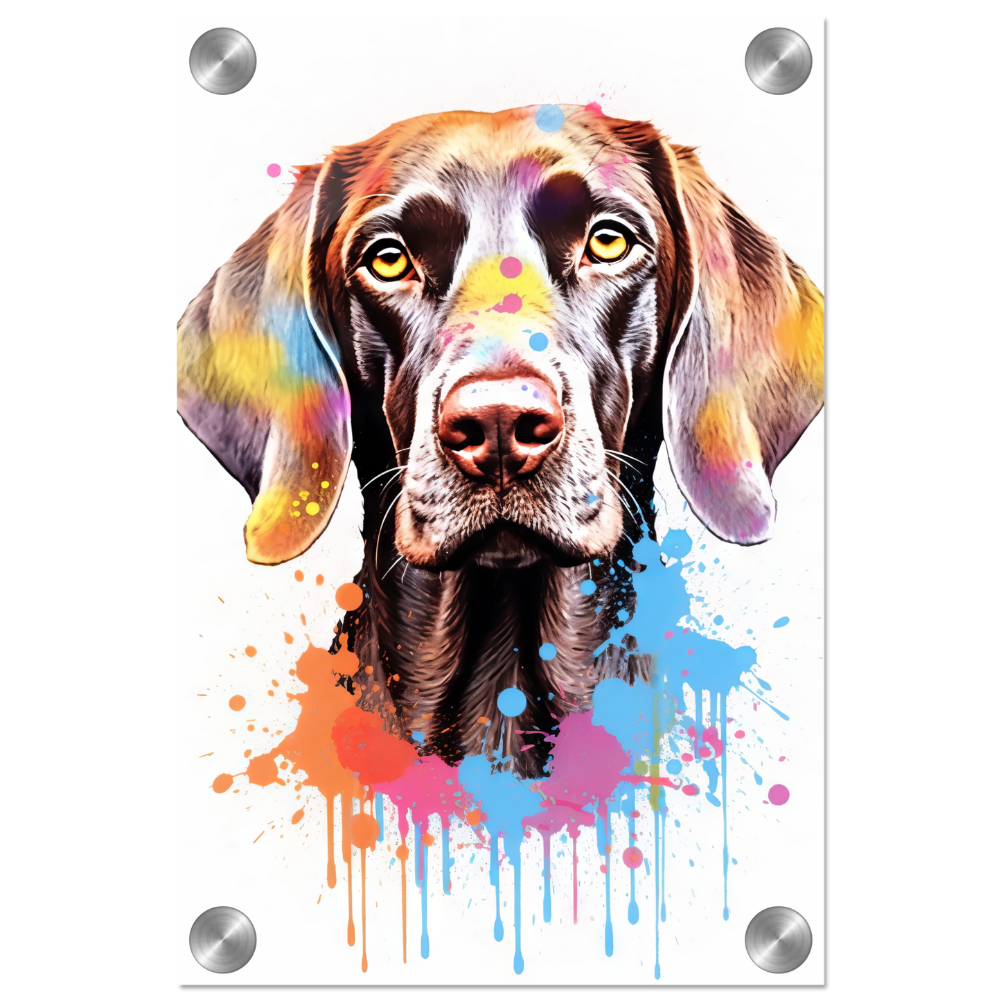Hund Deutsch Kurzhaar Pop-Art (DOG130)