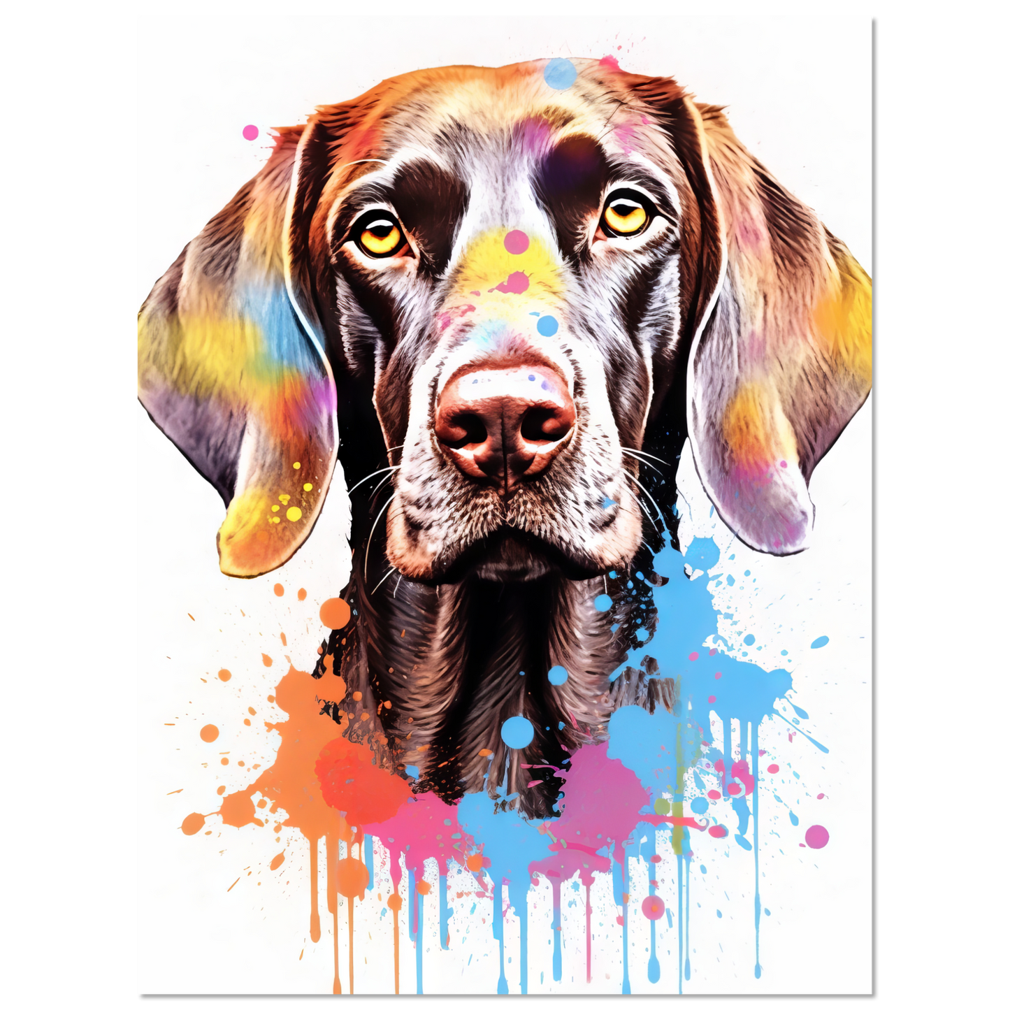 Hund Deutsch Kurzhaar Pop-Art (DOG130)