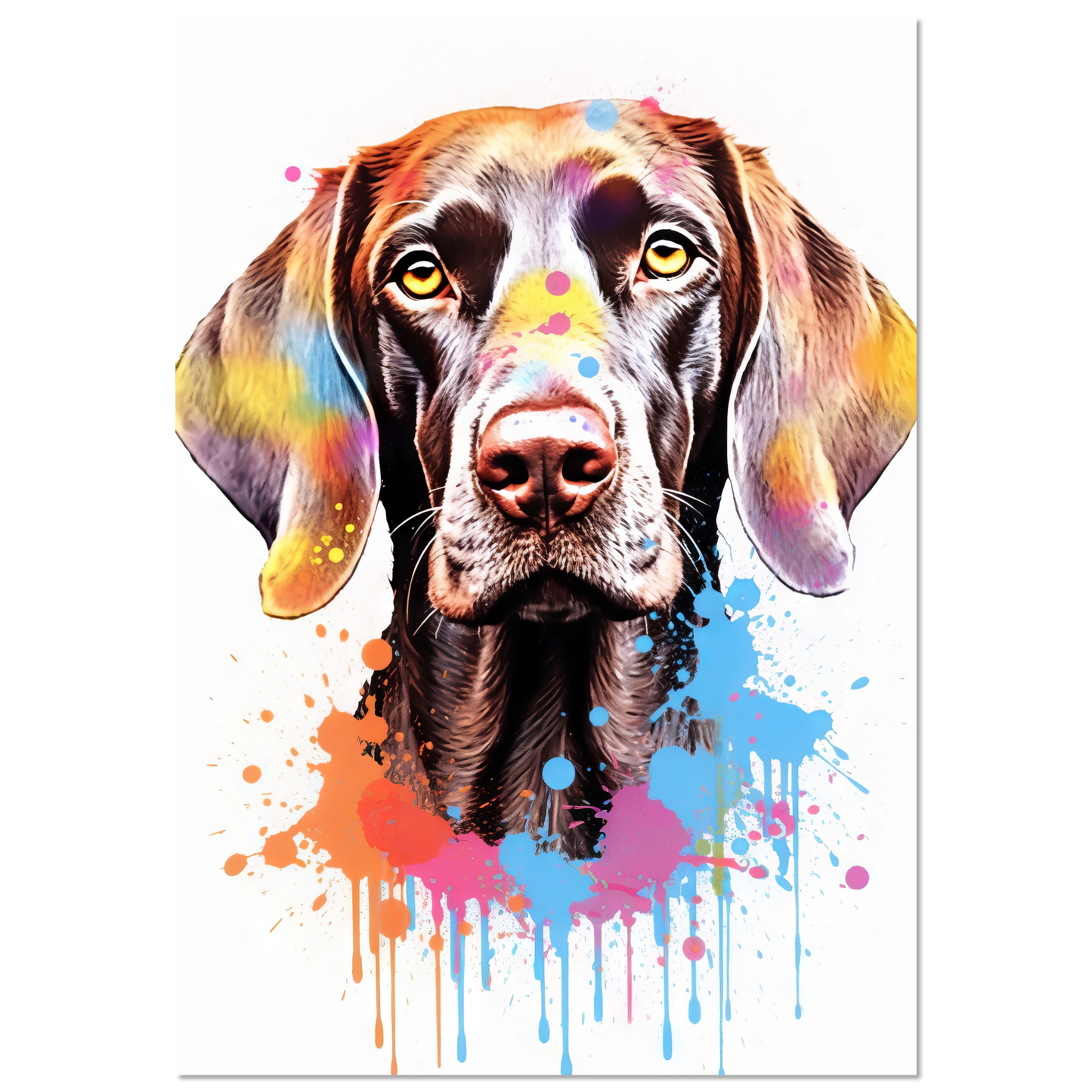 Hund Deutsch Kurzhaar Pop-Art (DOG130)