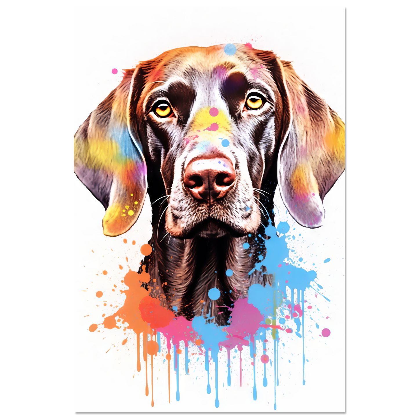 Hund Deutsch Kurzhaar Pop-Art (DOG130)