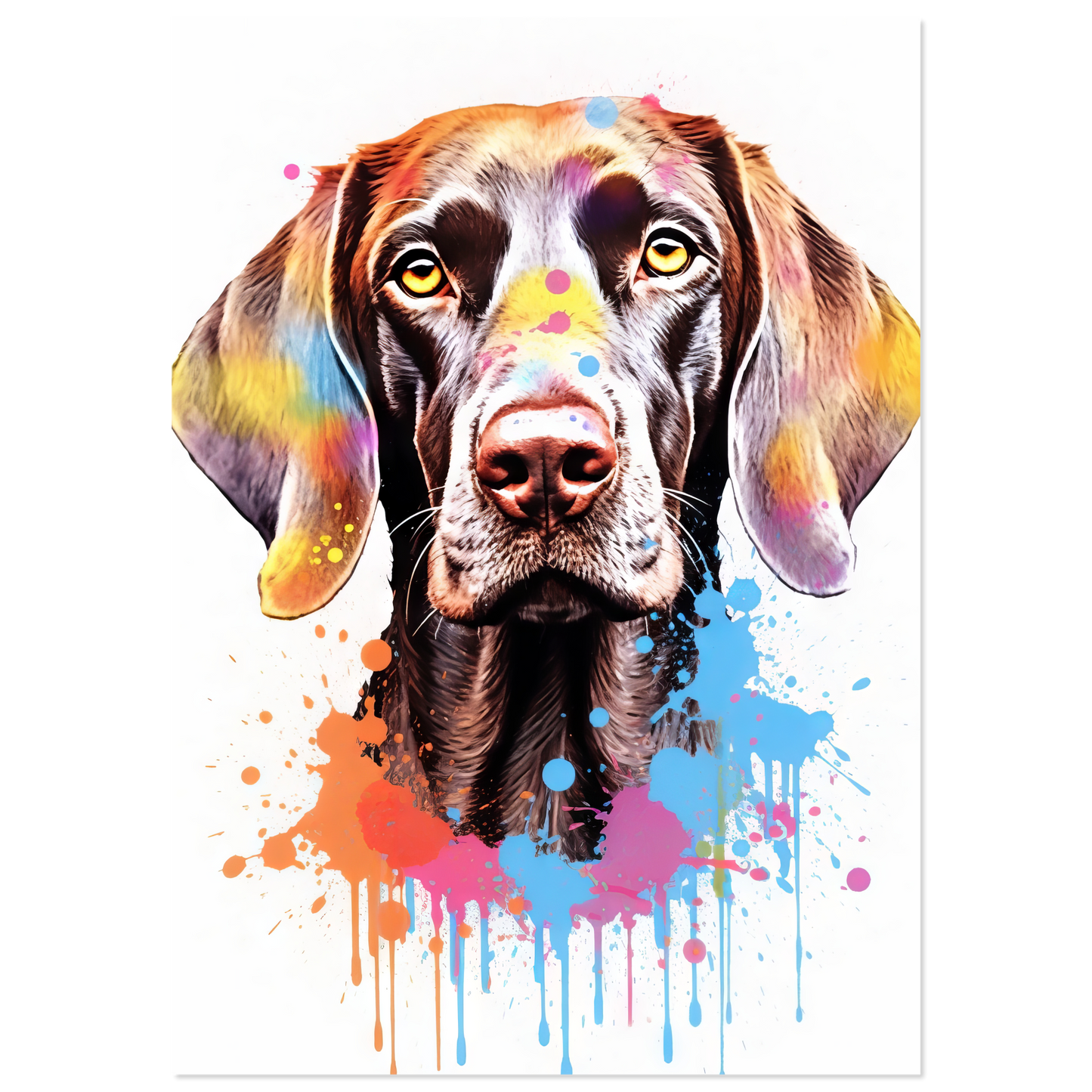 Hund Deutsch Kurzhaar Pop-Art (DOG130)