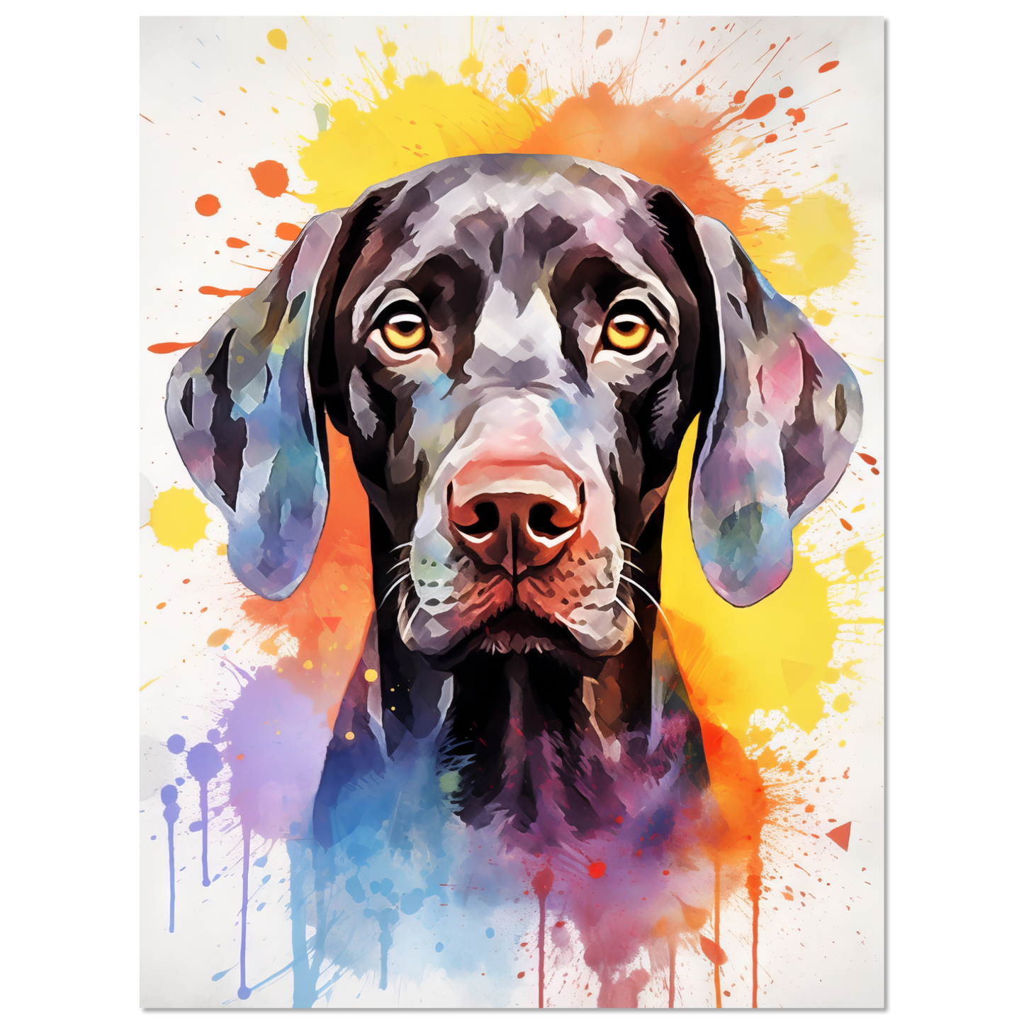 Hund Deutsch Kurzhaar Pop-Art (DOG132)