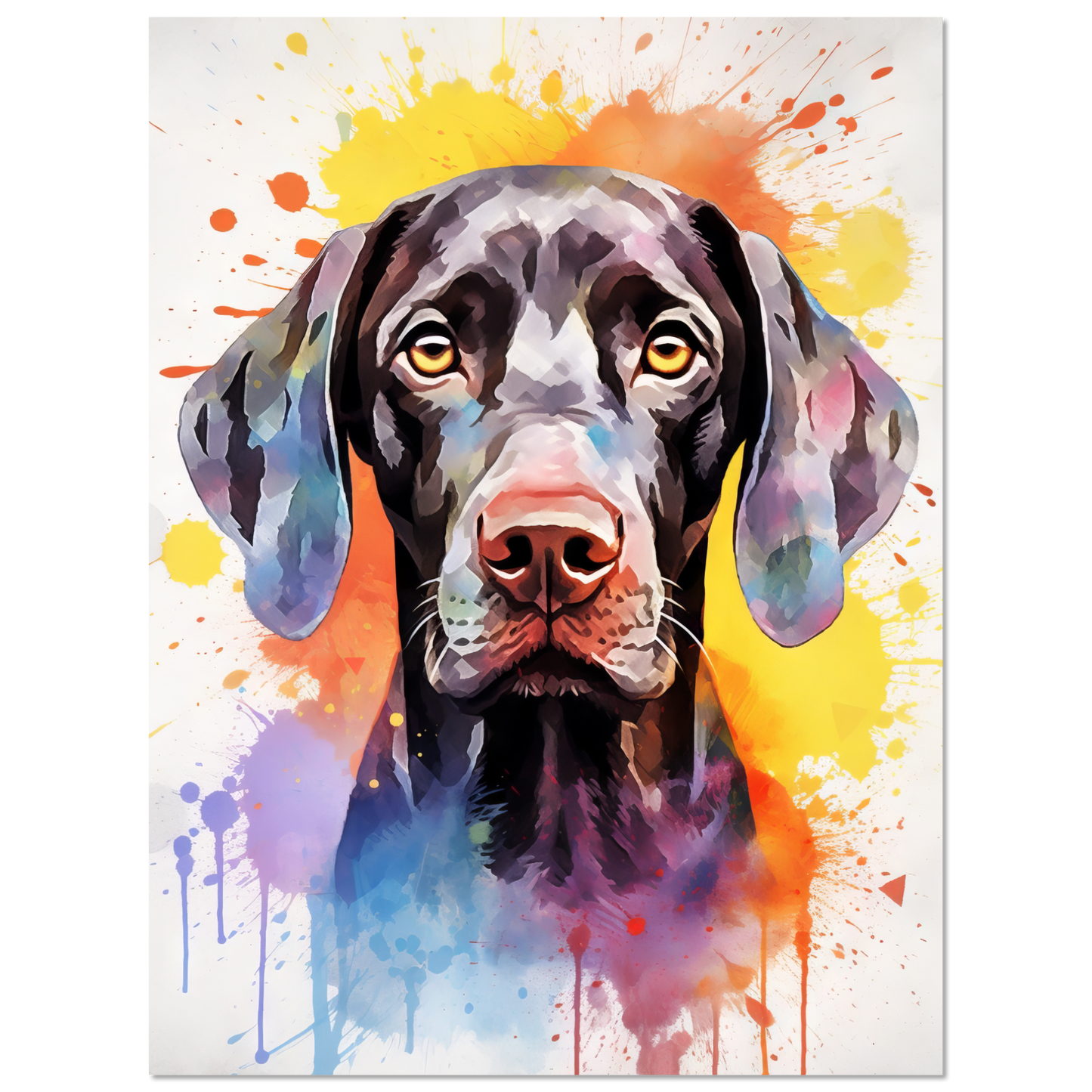Hund Deutsch Kurzhaar Pop-Art (DOG132)