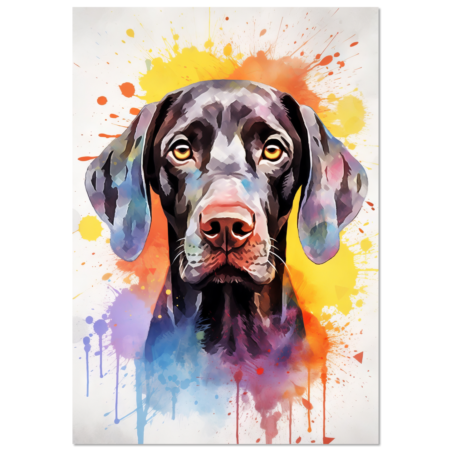 Hund Deutsch Kurzhaar Pop-Art (DOG132)