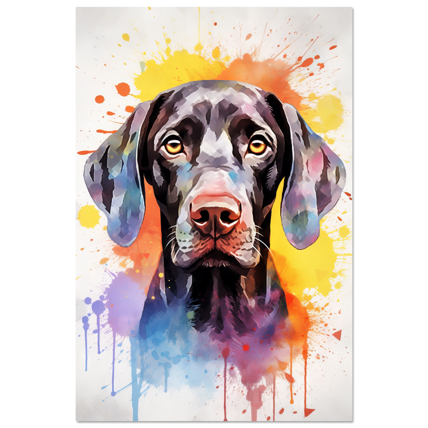 Hund Deutsch Kurzhaar Pop-Art (DOG132)