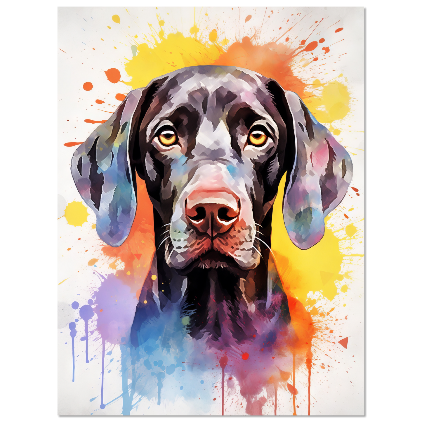 Hund Deutsch Kurzhaar Pop-Art (DOG132)
