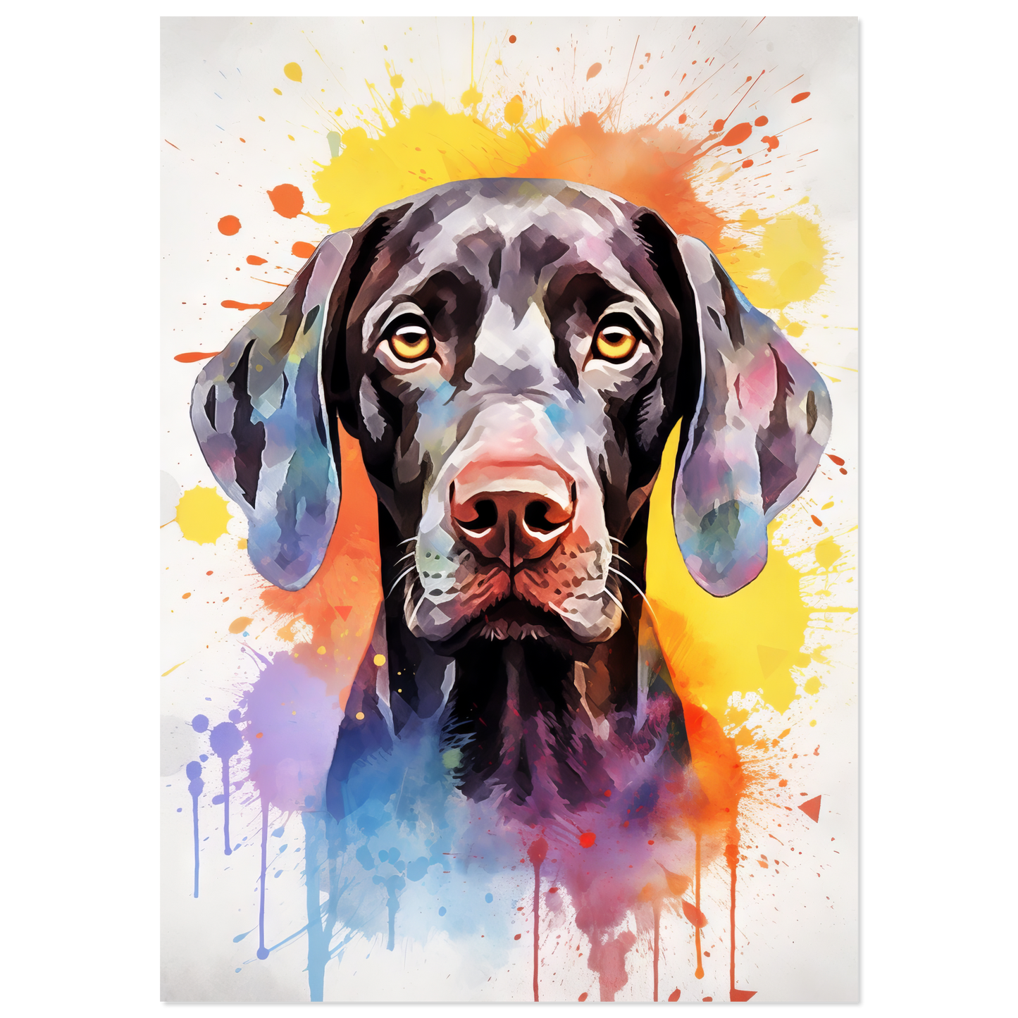 Hund Deutsch Kurzhaar Pop-Art (DOG132)