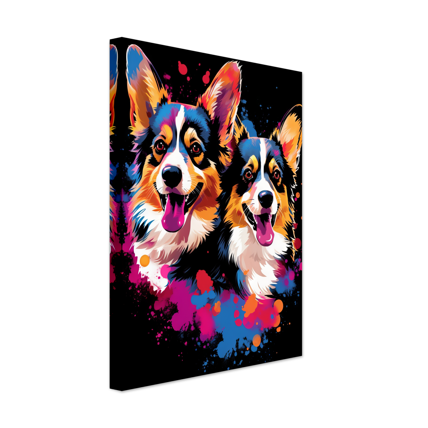Hund Welsh Corgi Pembroke Pop-Art (DOG133)