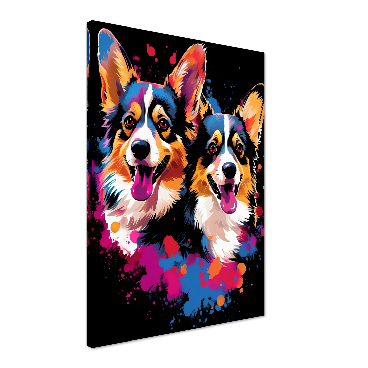 Hund Welsh Corgi Pembroke Pop-Art (DOG133)