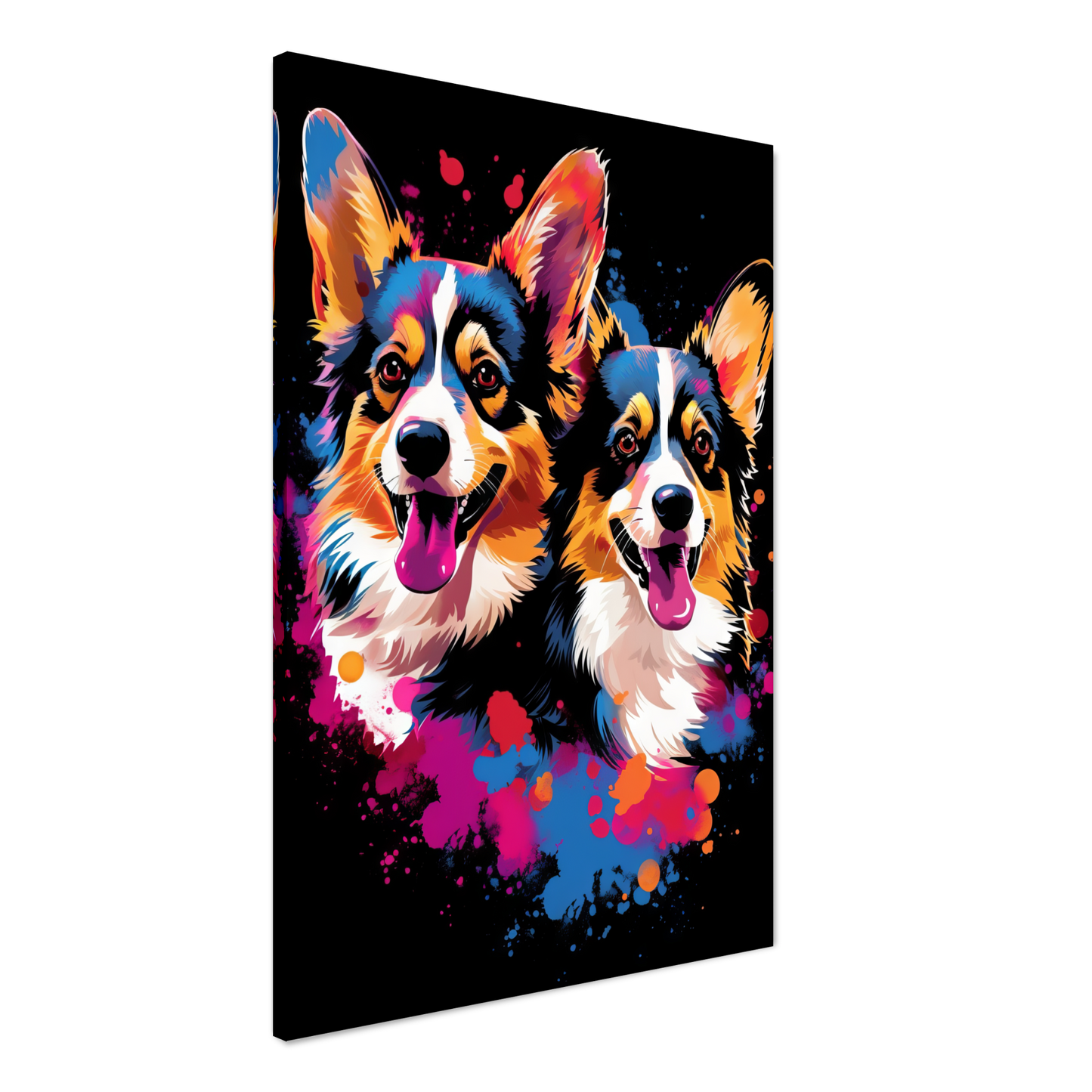 Hund Welsh Corgi Pembroke Pop-Art (DOG133)
