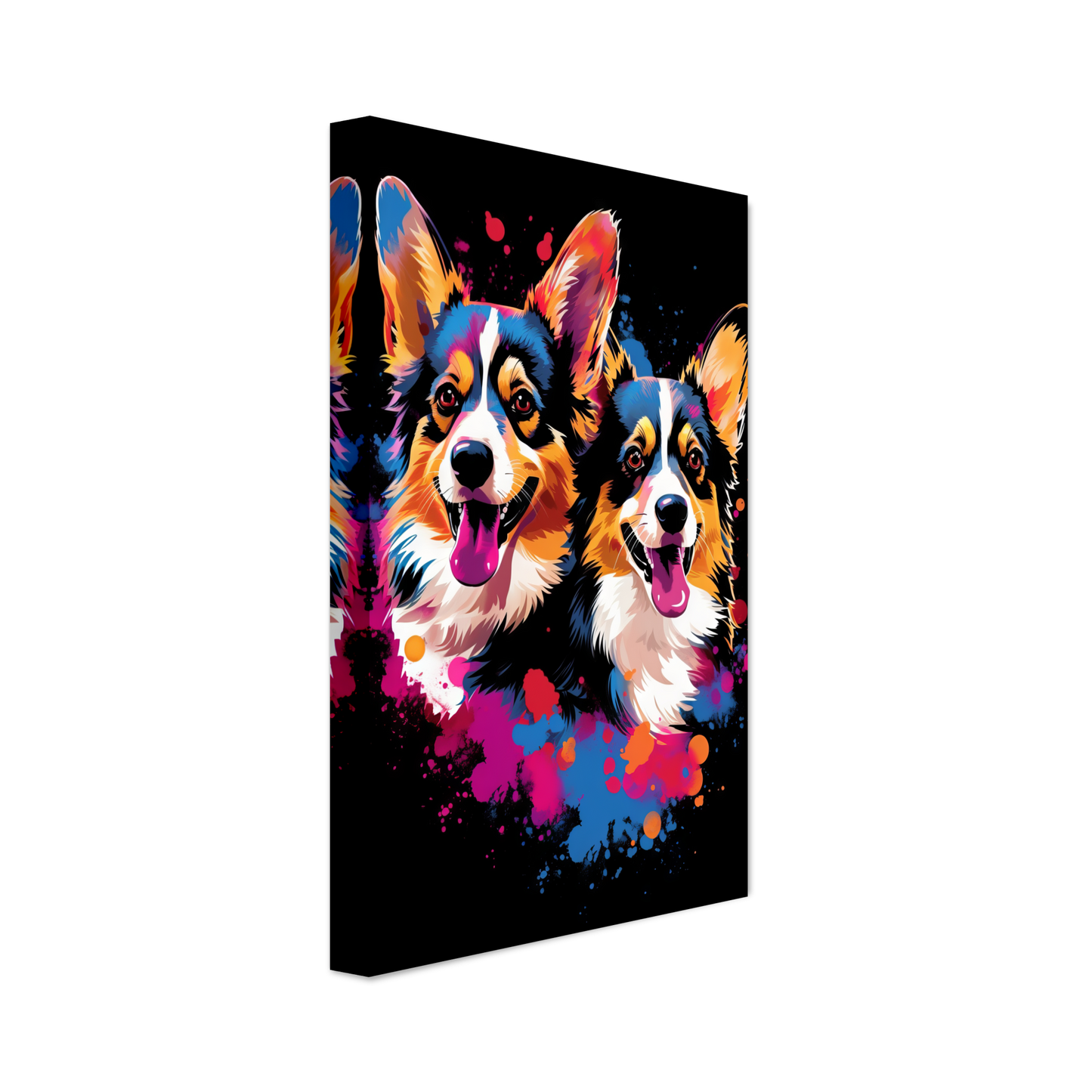 Hund Welsh Corgi Pembroke Pop-Art (DOG133)