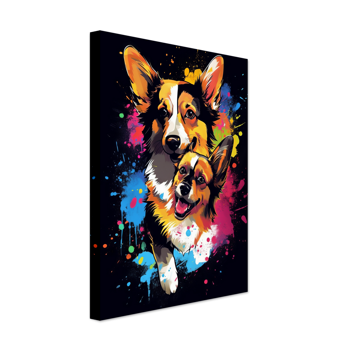 Hund Welsh Corgi Pembroke Pop-Art (DOG134)