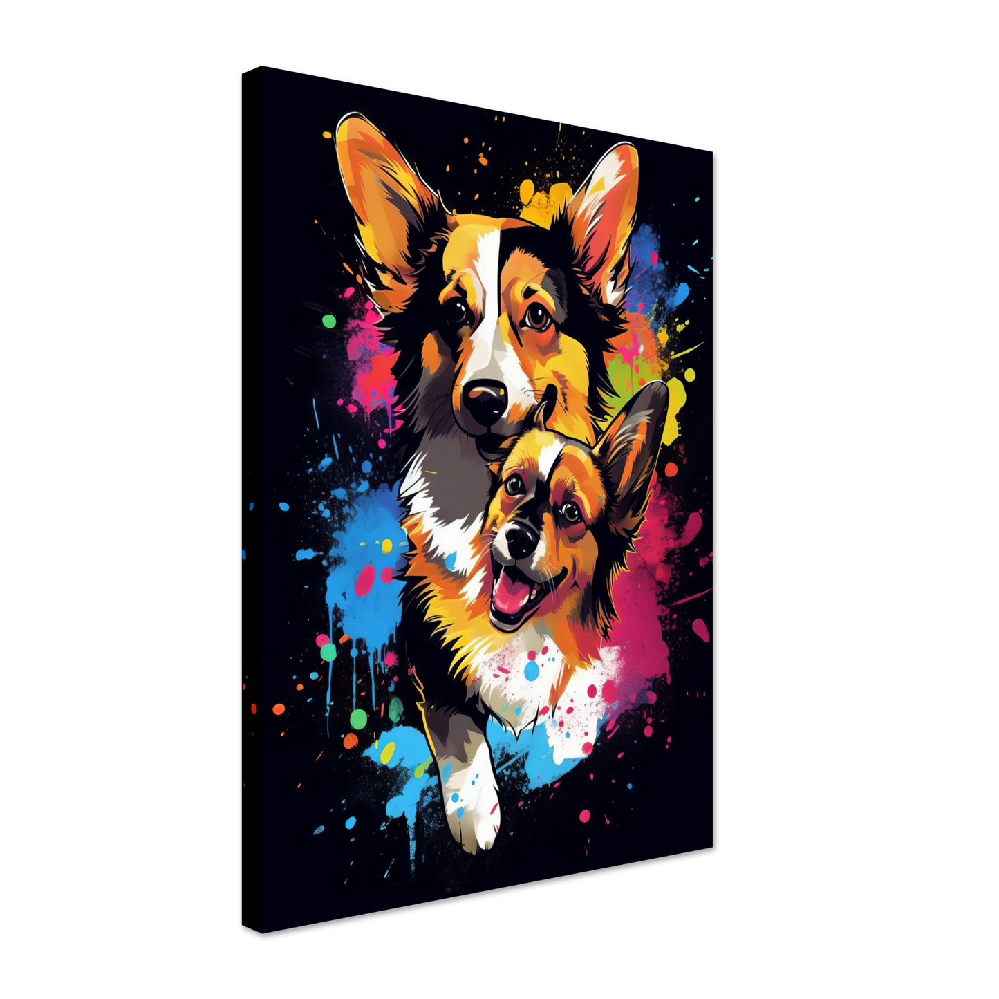 Hund Welsh Corgi Pembroke Pop-Art (DOG134)