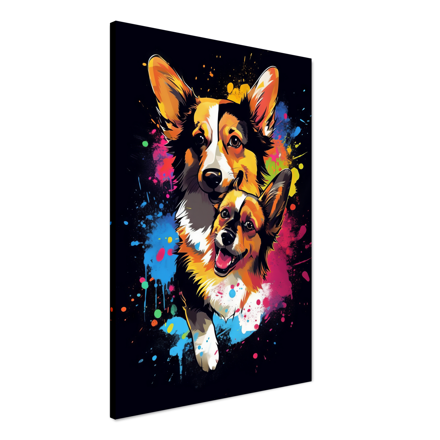 Hund Welsh Corgi Pembroke Pop-Art (DOG134)