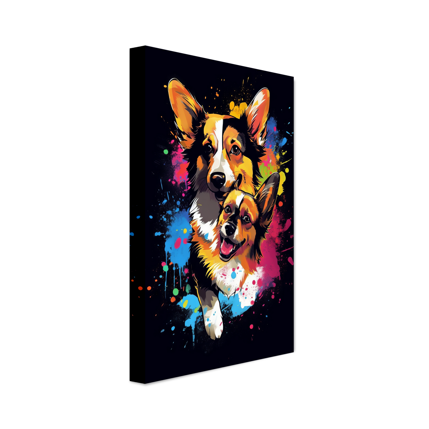 Hund Welsh Corgi Pembroke Pop-Art (DOG134)
