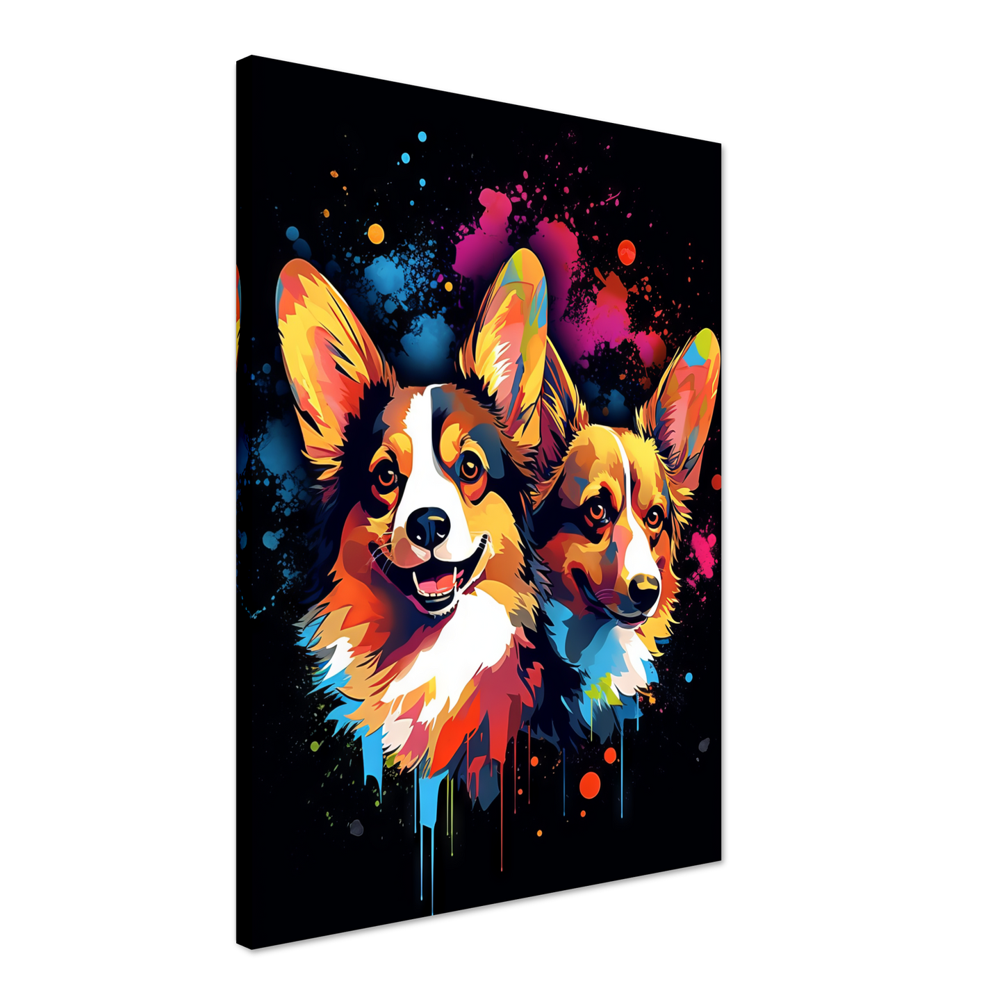 Hund Welsh Corgi Pembroke Pop-Art (DOG135)