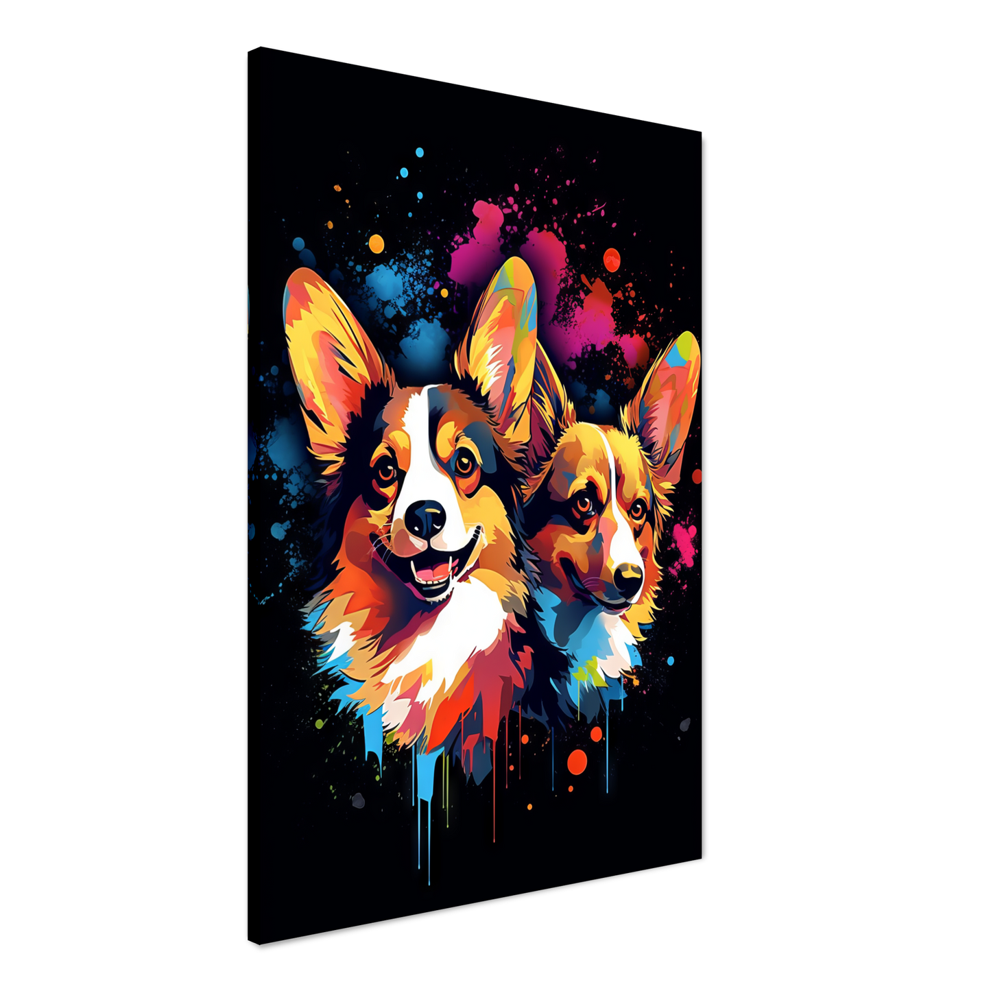 Hund Welsh Corgi Pembroke Pop-Art (DOG135)
