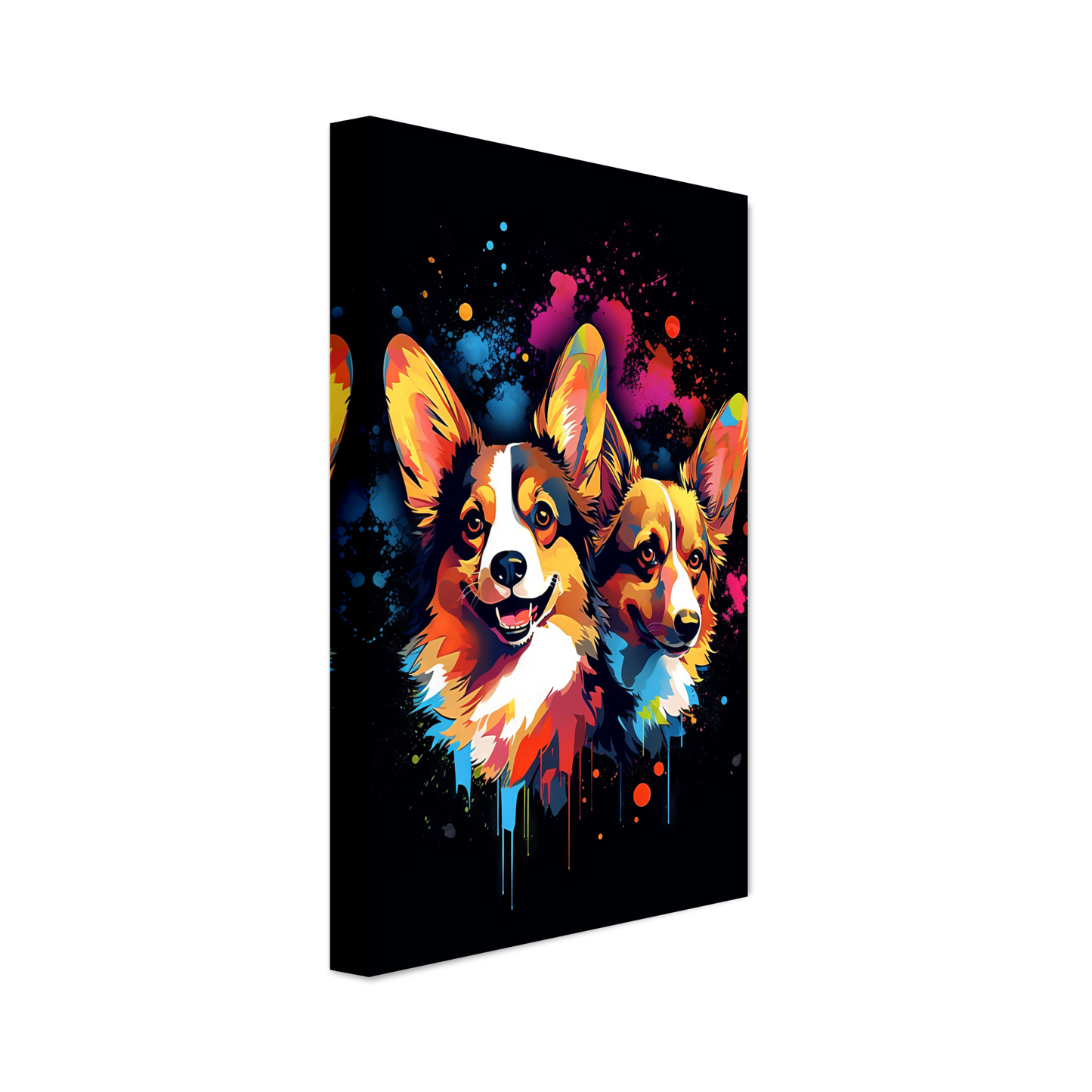 Hund Welsh Corgi Pembroke Pop-Art (DOG135)