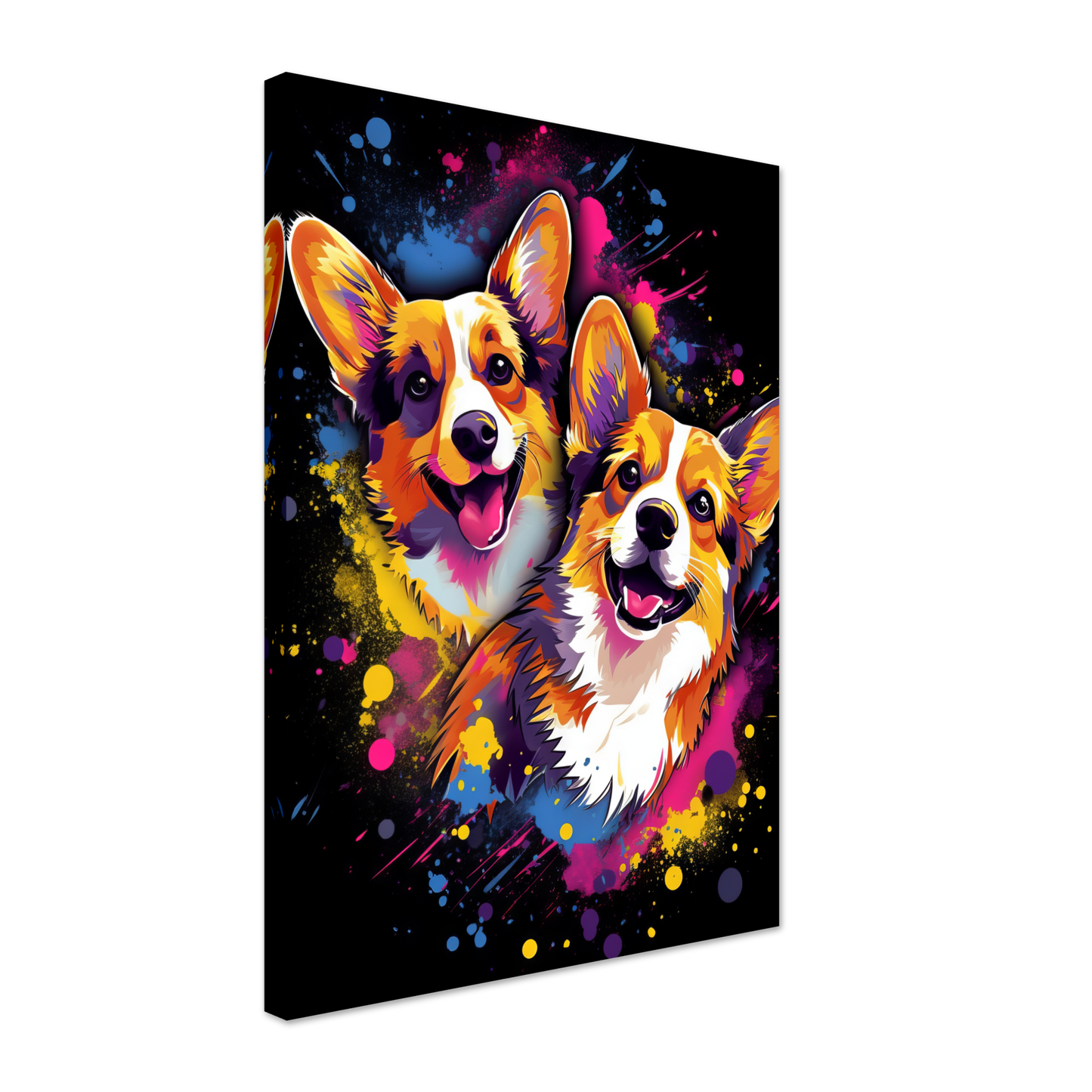 Hund Welsh Corgi Pembroke Pop-Art (DOG136)