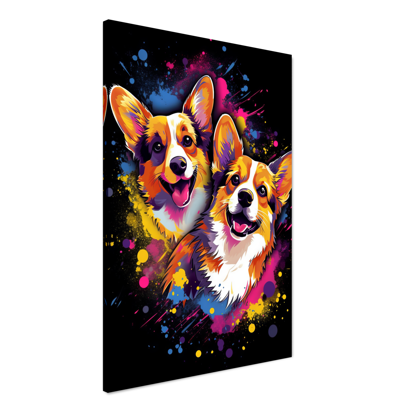 Hund Welsh Corgi Pembroke Pop-Art (DOG136)