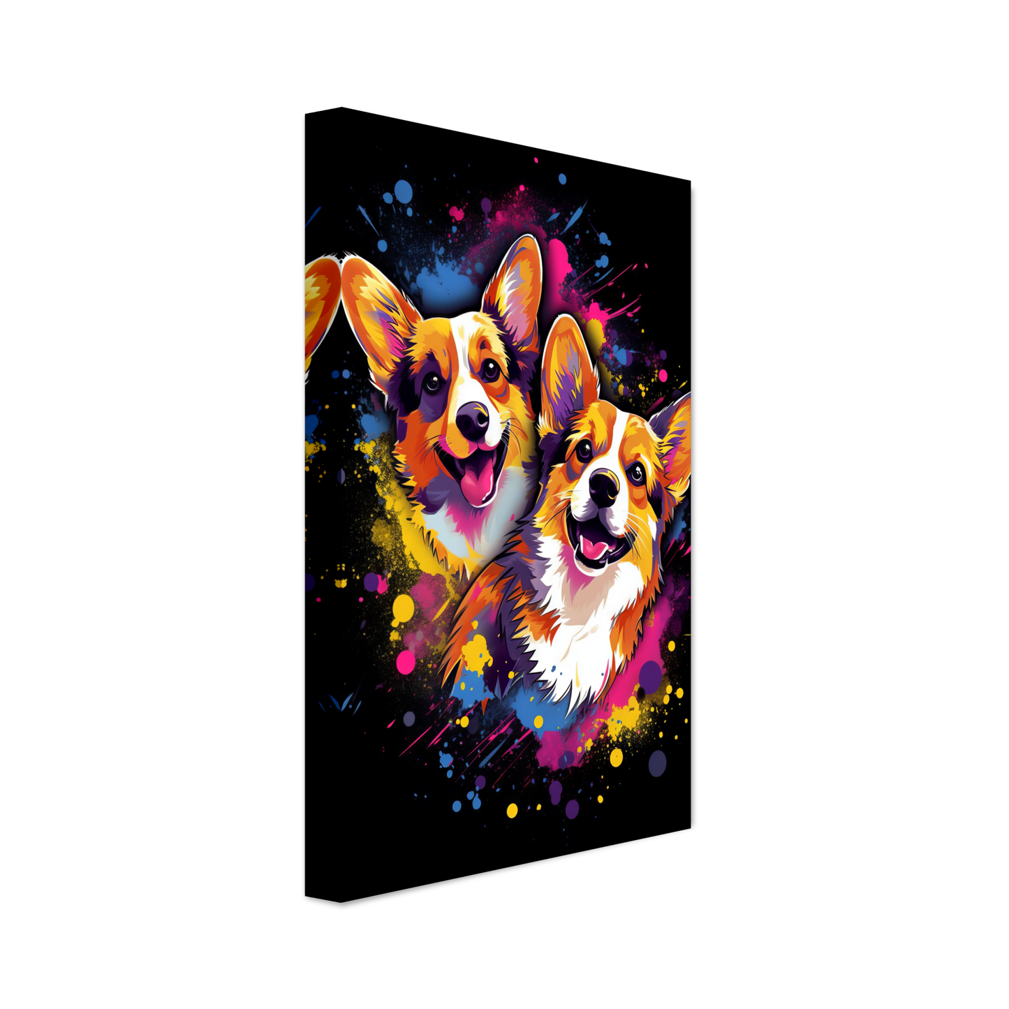 Hund Welsh Corgi Pembroke Pop-Art (DOG136)