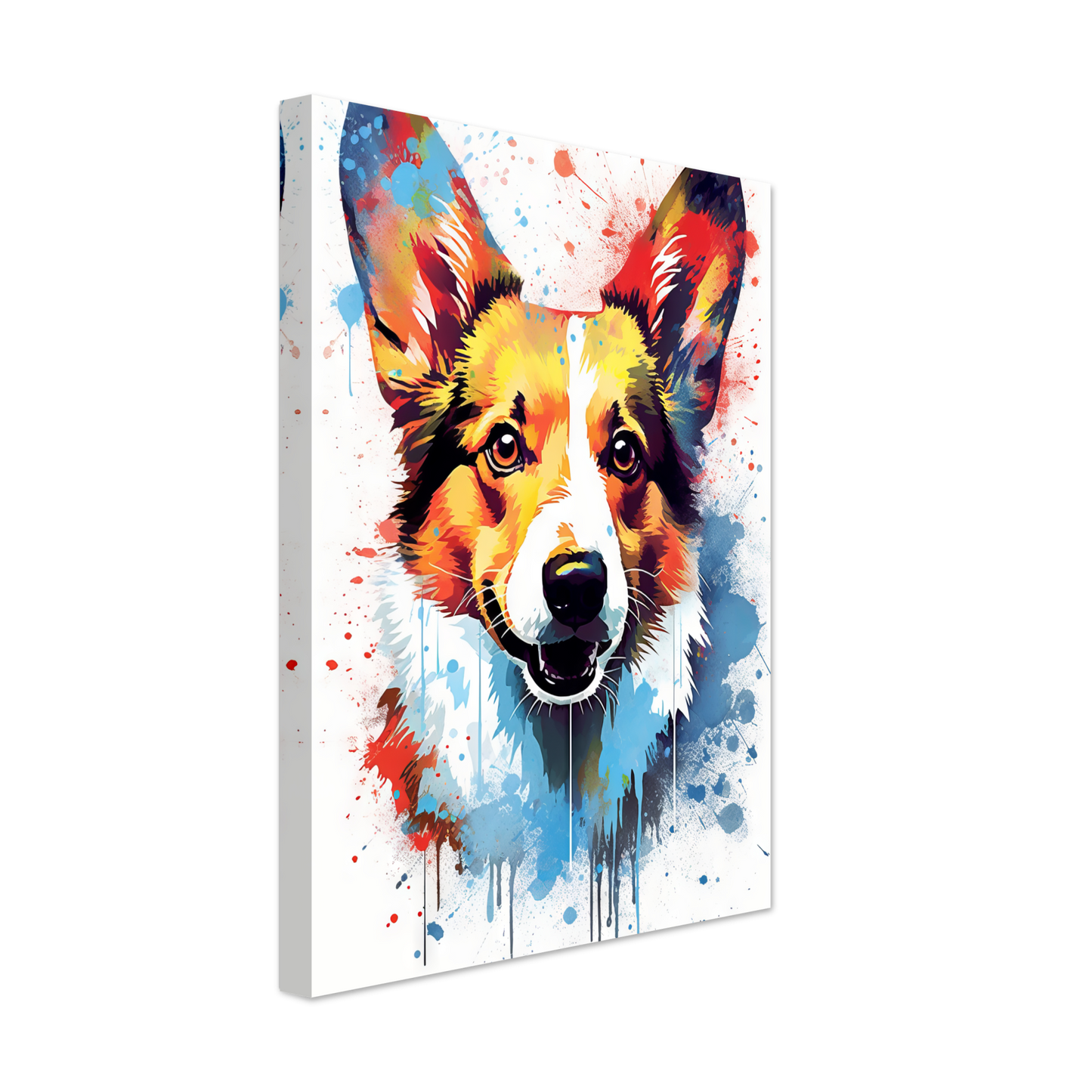 Hund Welsh Corgi Pembroke Pop-Art (DOG137)