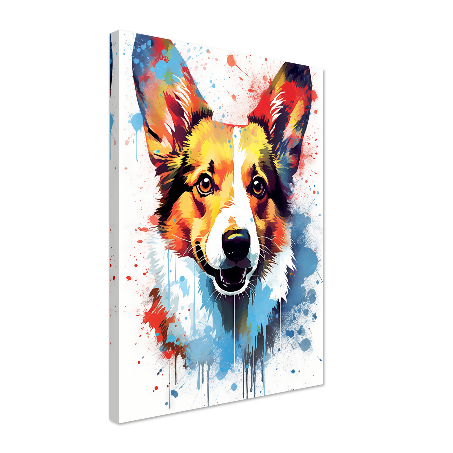 Hund Welsh Corgi Pembroke Pop-Art (DOG137)