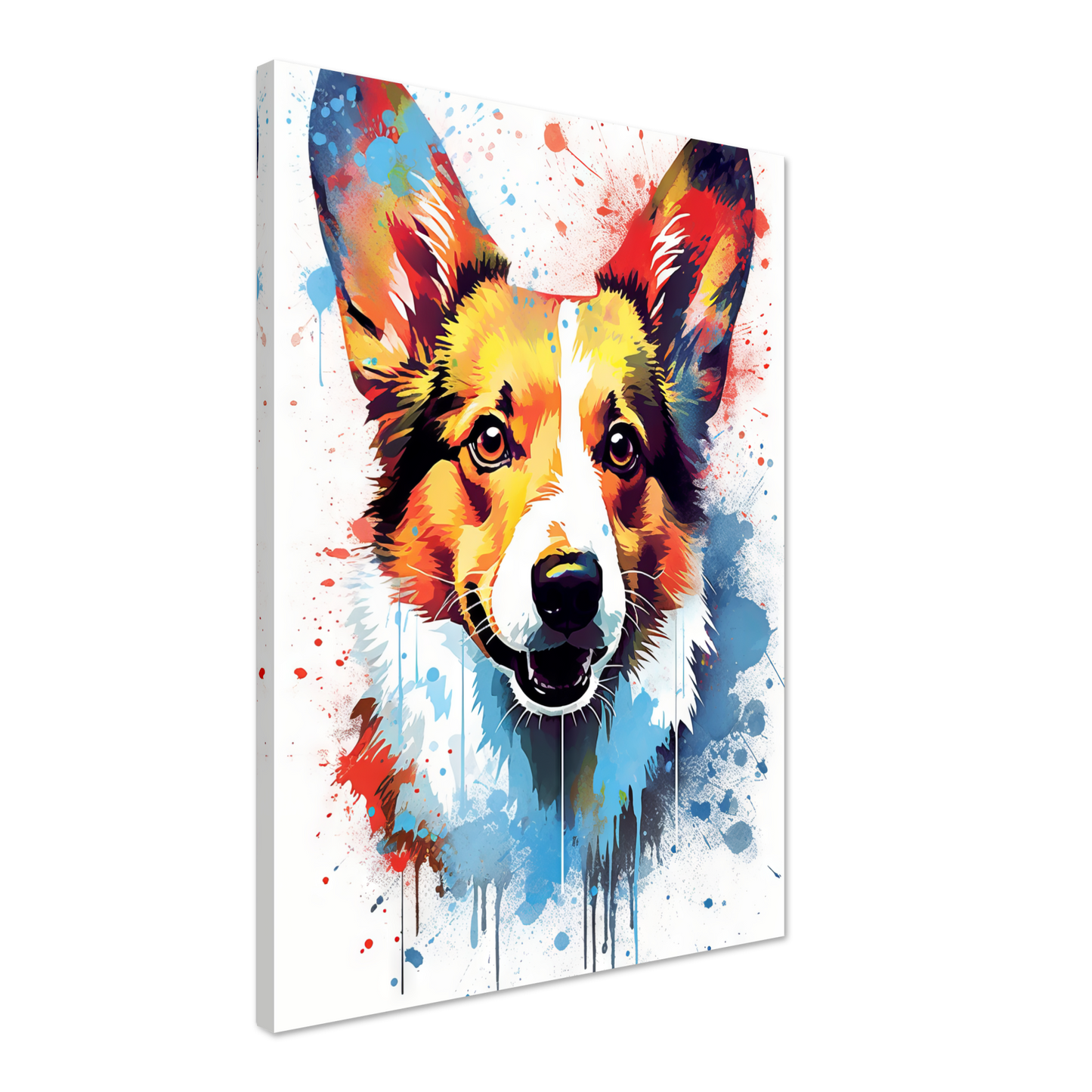 Hund Welsh Corgi Pembroke Pop-Art (DOG137)