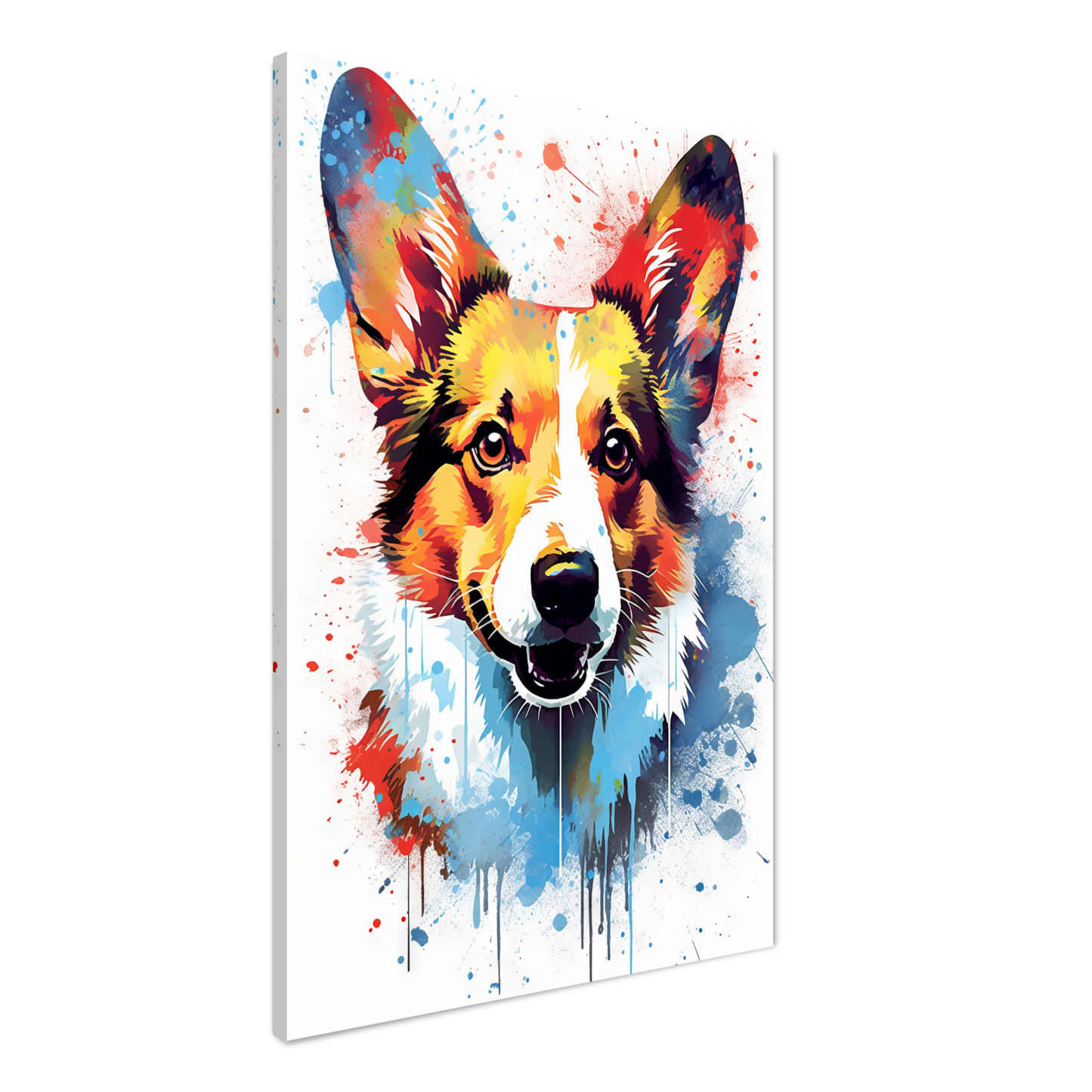 Hund Welsh Corgi Pembroke Pop-Art (DOG137)