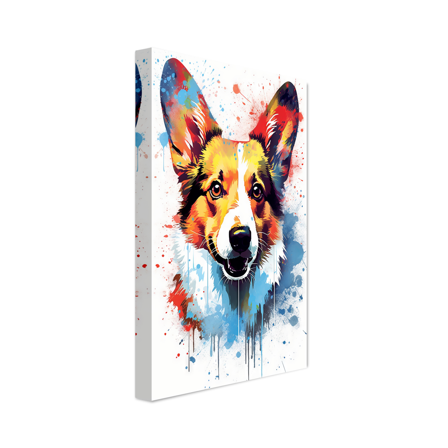 Hund Welsh Corgi Pembroke Pop-Art (DOG137)