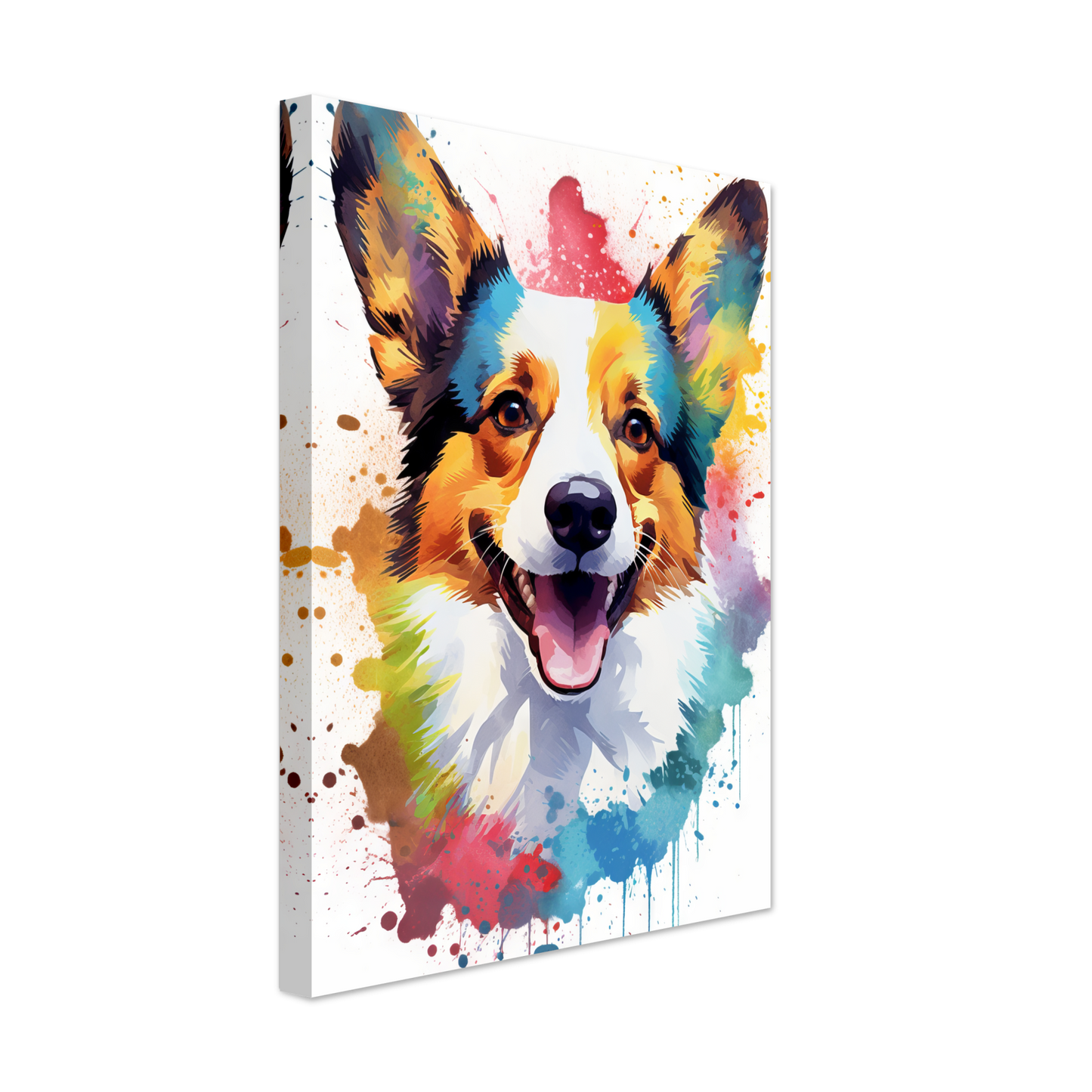 Hund Welsh Corgi Pembroke Pop-Art (DOG138)