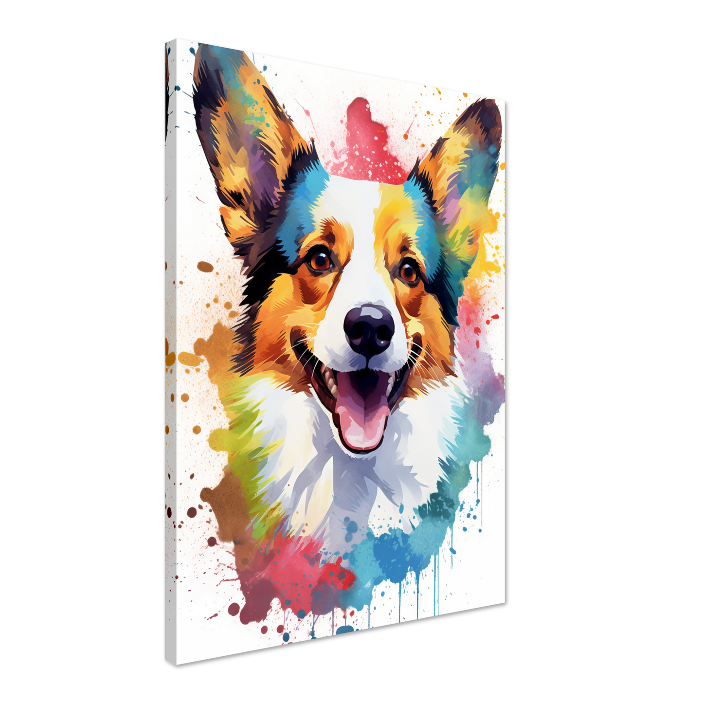 Hund Welsh Corgi Pembroke Pop-Art (DOG138)