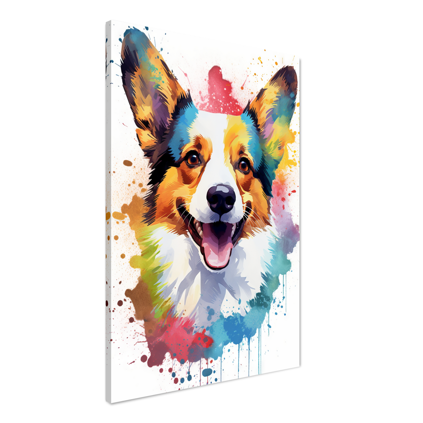 Hund Welsh Corgi Pembroke Pop-Art (DOG138)