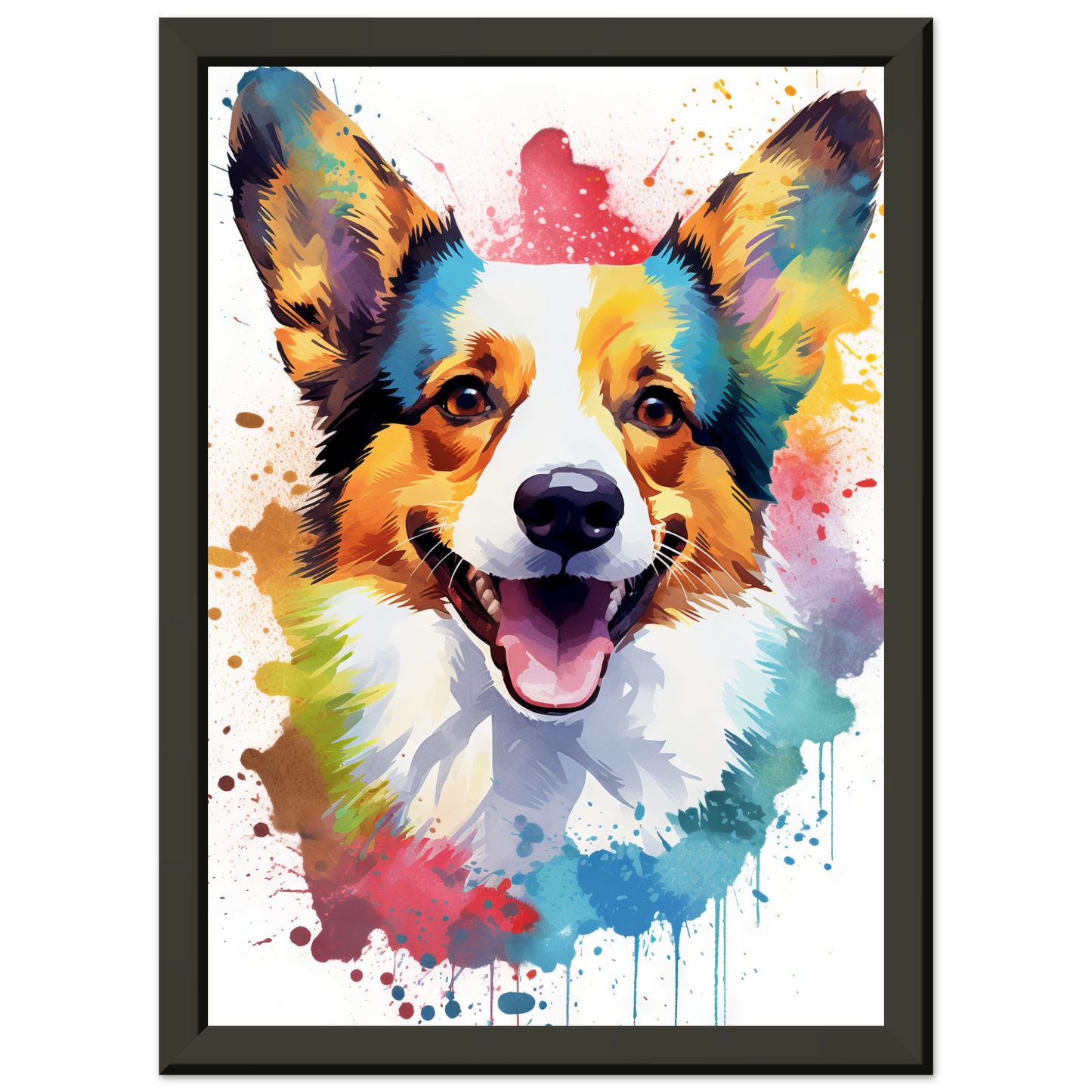 Hund Welsh Corgi Pembroke Pop-Art (DOG138)