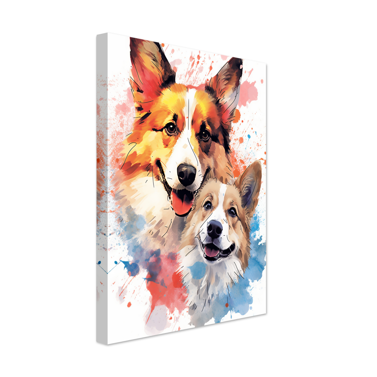 Hund Welsh Corgi Pembroke Pop-Art (DOG139)