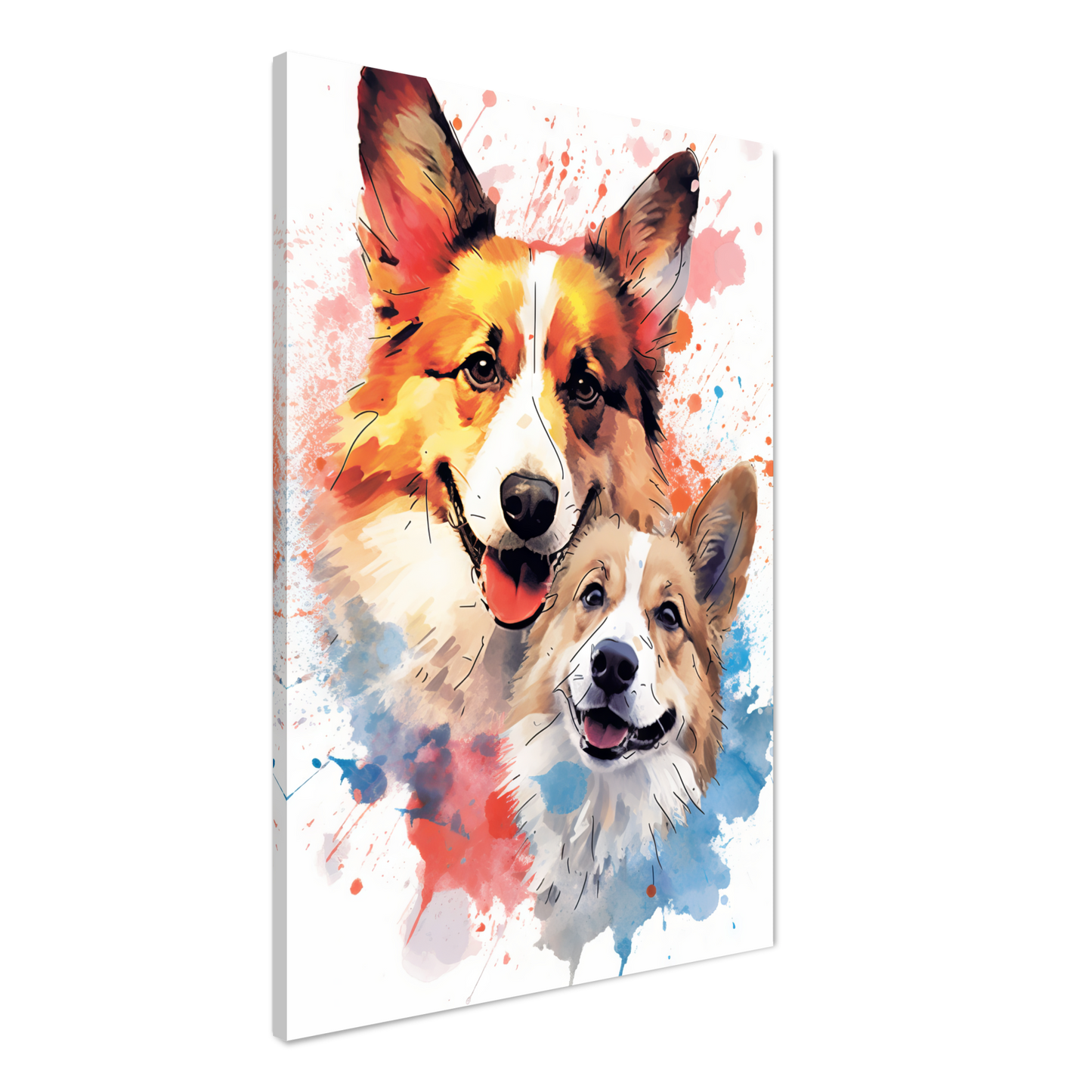 Hund Welsh Corgi Pembroke Pop-Art (DOG139)