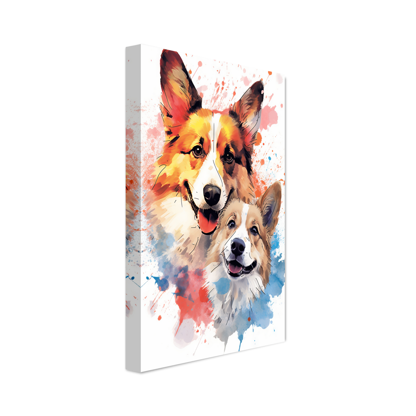 Hund Welsh Corgi Pembroke Pop-Art (DOG139)