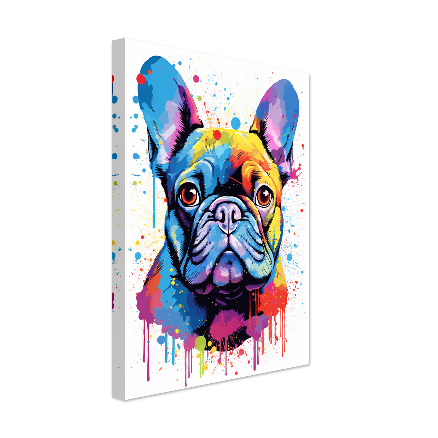 Hund Französische Bulldogge Pop-Art (DOG13)