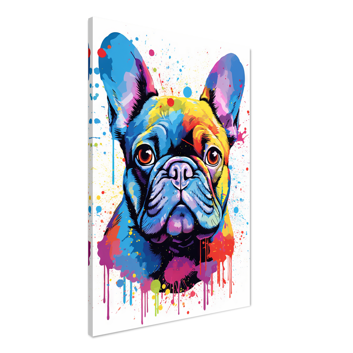 Hund Französische Bulldogge Pop-Art (DOG13)