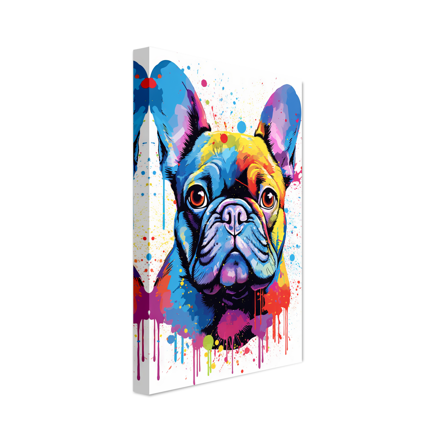 Hund Französische Bulldogge Pop-Art (DOG13)