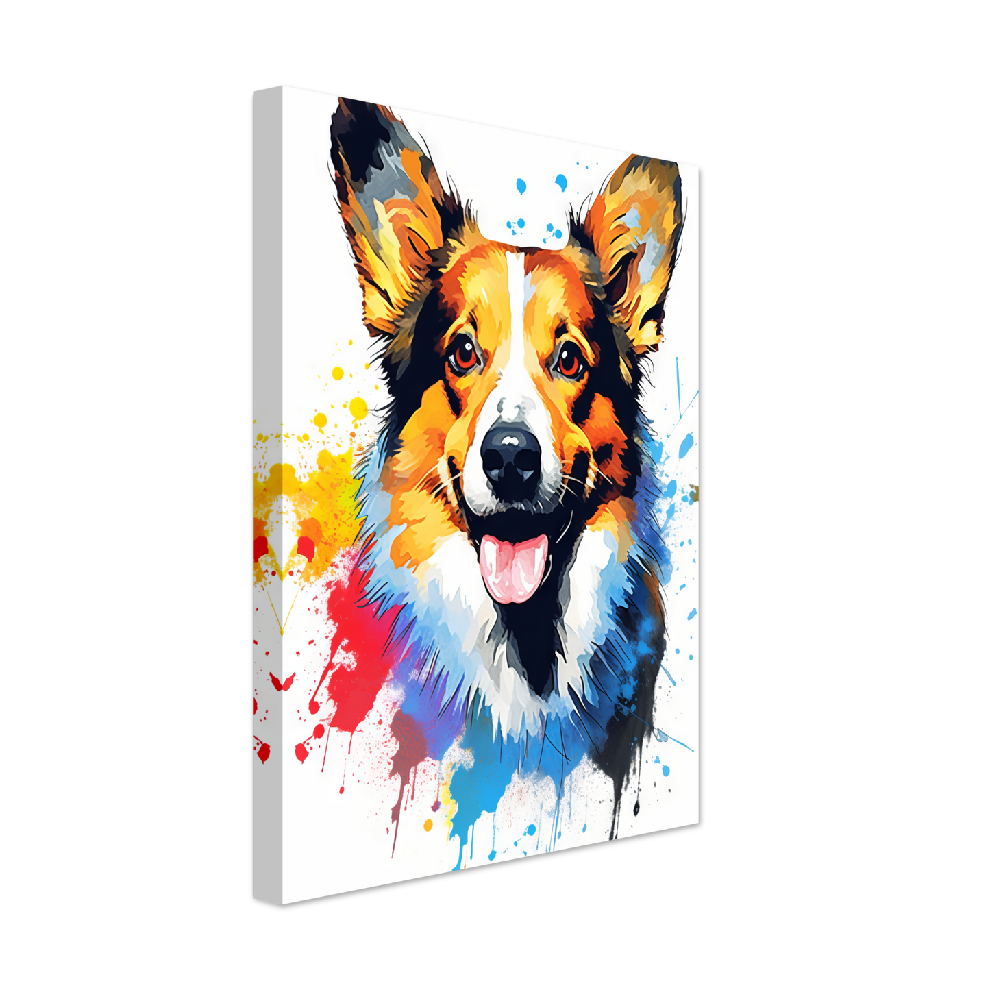 Hund Welsh Corgi Pembroke Pop-Art (DOG140)