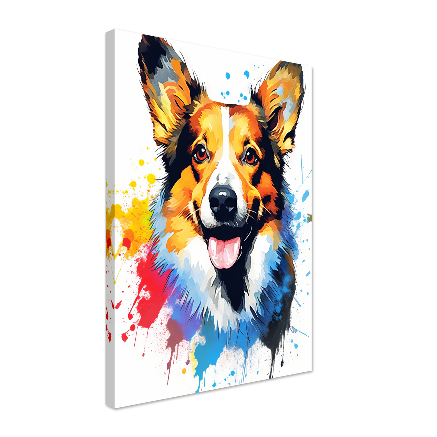 Hund Welsh Corgi Pembroke Pop-Art (DOG140)