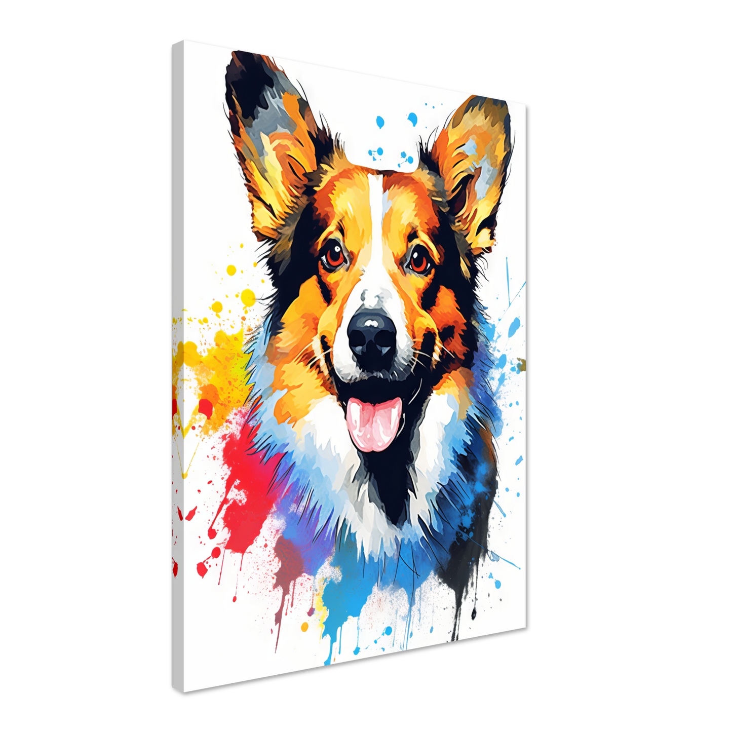Hund Welsh Corgi Pembroke Pop-Art (DOG140)