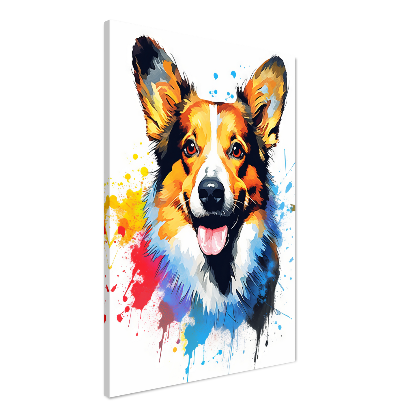Hund Welsh Corgi Pembroke Pop-Art (DOG140)