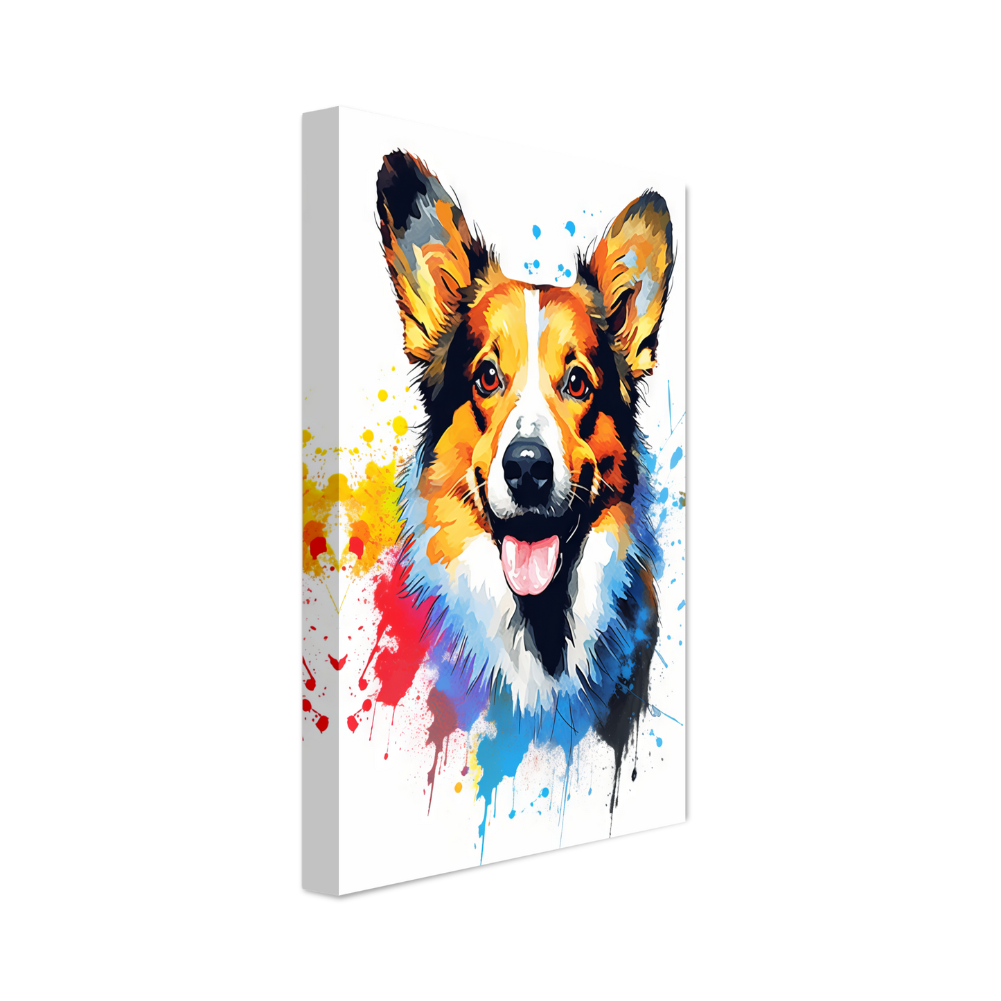 Hund Welsh Corgi Pembroke Pop-Art (DOG140)